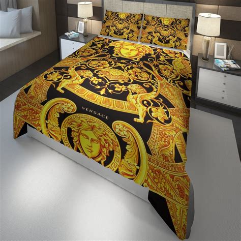 versace style bed frame|Versace comforter set king.